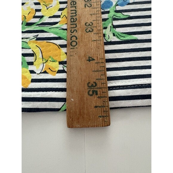 IBKUL Dress Size L Blue White Stripe Floral Mesh Sleeve Golf Fish Beach UPF - Picture 9 of 16